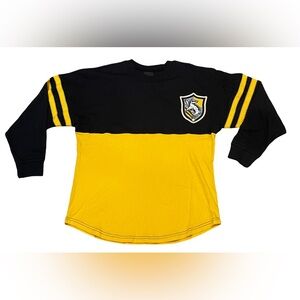 Universal Studios NWT Harry Potter HufflePuff Long Sleeve Spirit Jersey XL